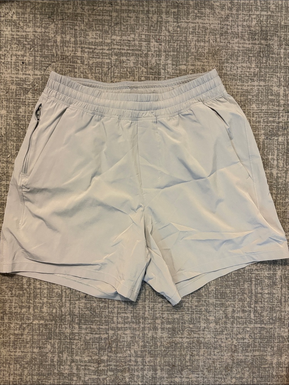Lululemon Mens Pace Breaker Shorts in Light Gray 5”Inseam